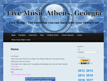 Tablet Screenshot of livemusicathensga.com